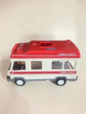 Playmobil Ambulance 33 Rescue Vehicle Toy Van w/ Driver Figure